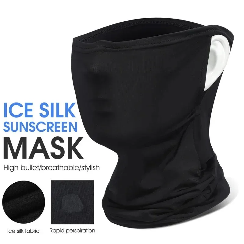 Cycling Headwear WEST BIKING Breathable Summer Cycling Headwear Ice Silk Anti UV Face Cover Outdoor Sport