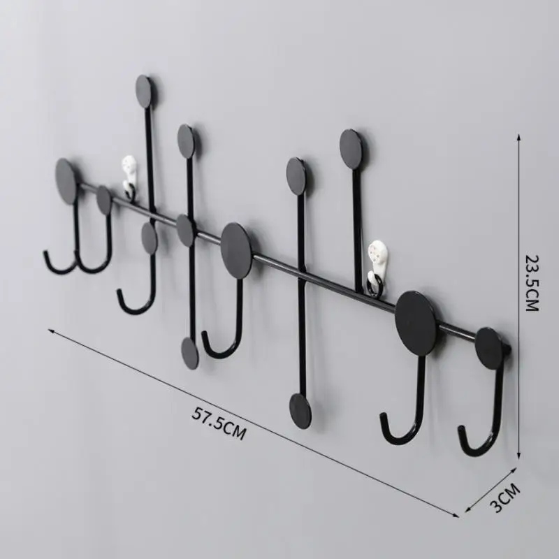 Wall Coat Racks Punch-free Decoration Fitting Room Coat Hook Hangers Creative Hook Door Key Rack Storage Wall Porch Hanging