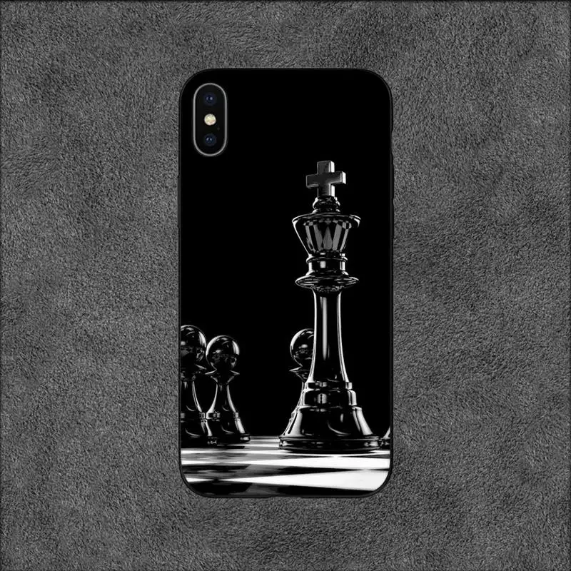 Funda de teléfono de tablero de ajedrez amarilla compatible con iPhone 14,  13, 12, 11 Mini Pro Max, X, XR, XS, 8, 7, a prueba de golpes, funda