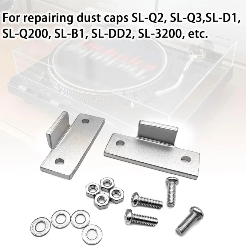 Turntable Dust Cover Hinges Repair Tabs Hinge Brackets for Technics SL-D1 SL-Q200 SL-B1 SL-DD2 SL-3200 Record Player record player repair set