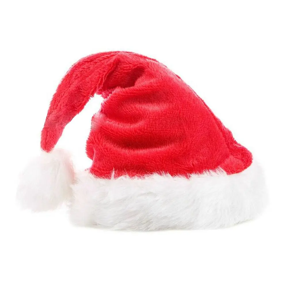 Christmas Hat for Baby Adult Plush Santa Claus Hat for Christmas Party Decoration New Year Kid Gift