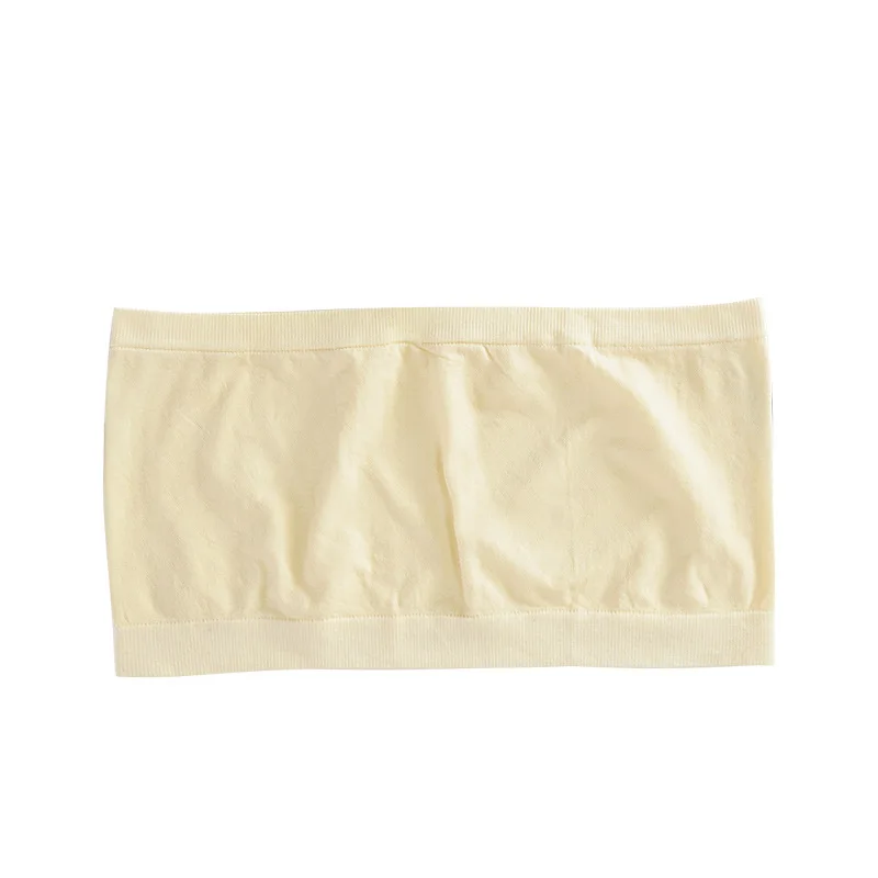 Women Tube Tops SP&CITY Summer Thread Breast Wrapping Women Cotton Breathable Tube Top Seamless Invisible Backing No Bra Pad Girls Underwear