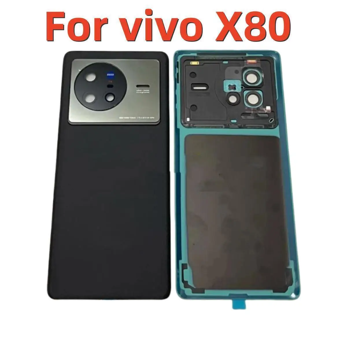Originale Best Back Battery Cover Housing Door Custodia Posteriore Per Vivo X80 V2183A V2144 Coperchio Mobile + Cornice Per Fotocamera Adesivo Per Len