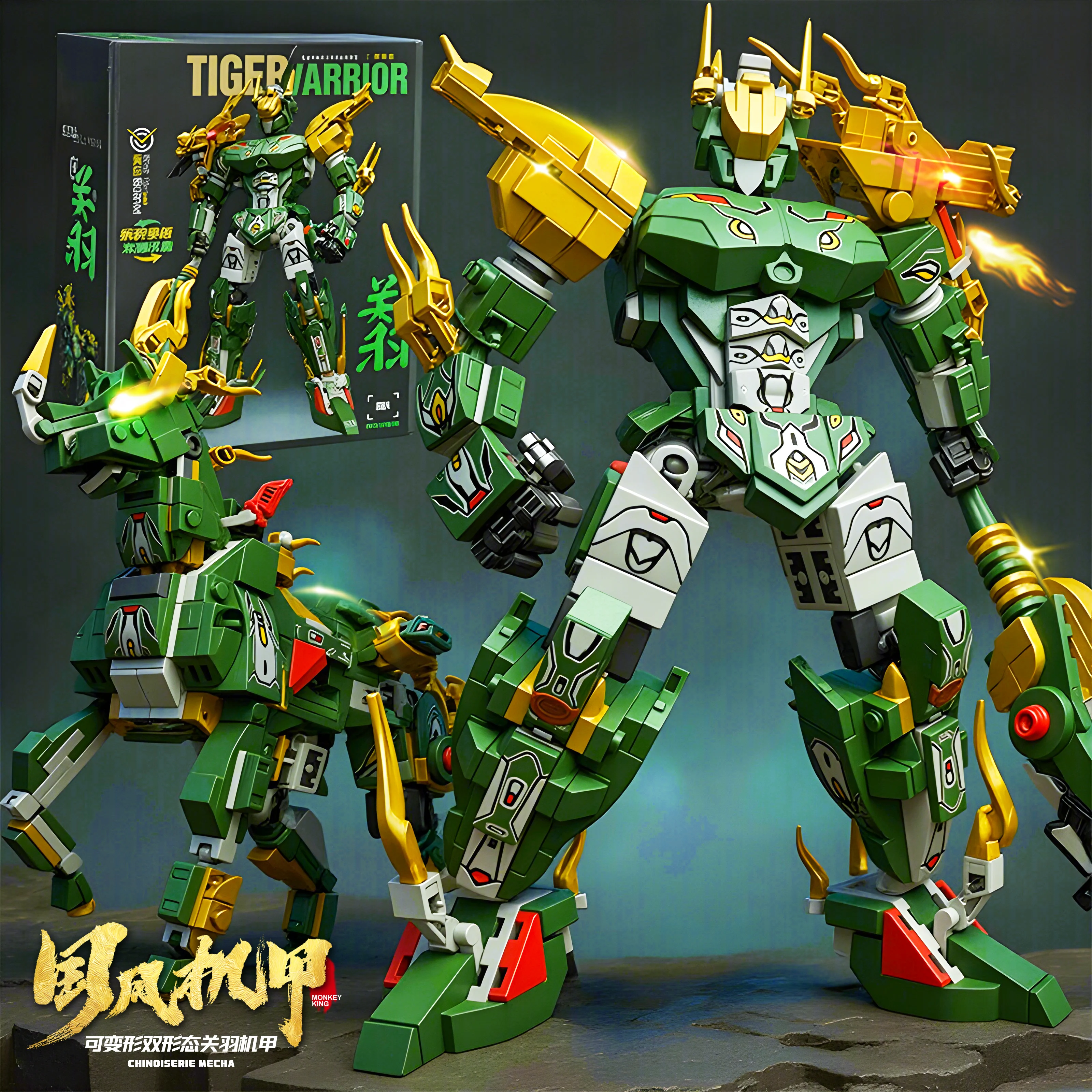 Creative DIY Assemble Animal Pony Building Blocks Transforming Robot Mecha Warri