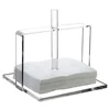 New Sleek Lucite Napkin Holder Acrylic Tissue Box Holder Desktop Napkin Holder Tissue Box Organizer Hotel Restaurant Table Decor 1