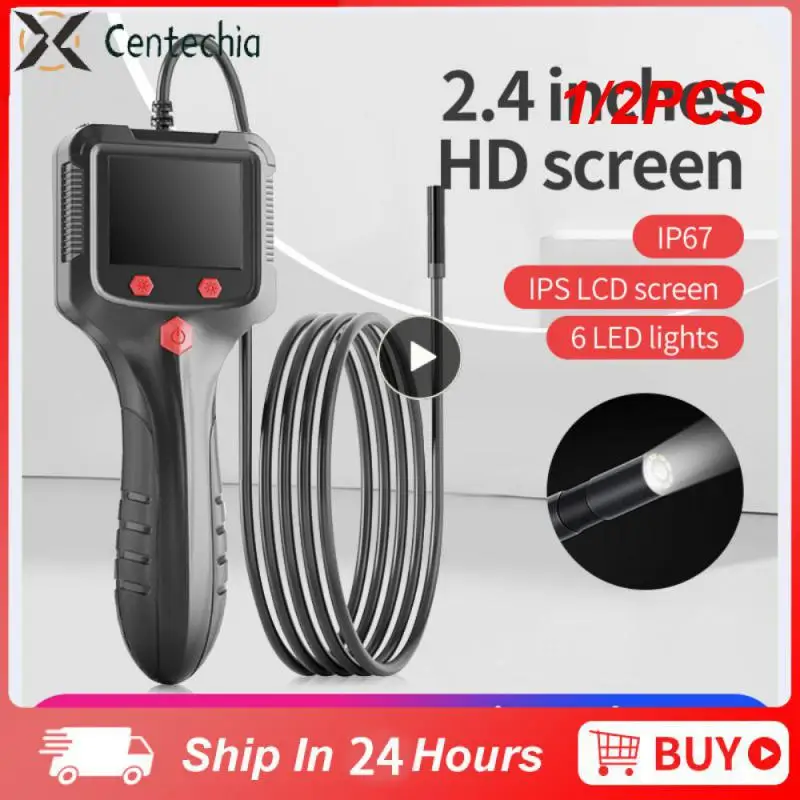 

1/2PCS IPS Screen Industrial Endoscope Camera HD1080P 30 Meter Cable Pipe Sewer Inspection Borescope IP68 Waterproof LEDs