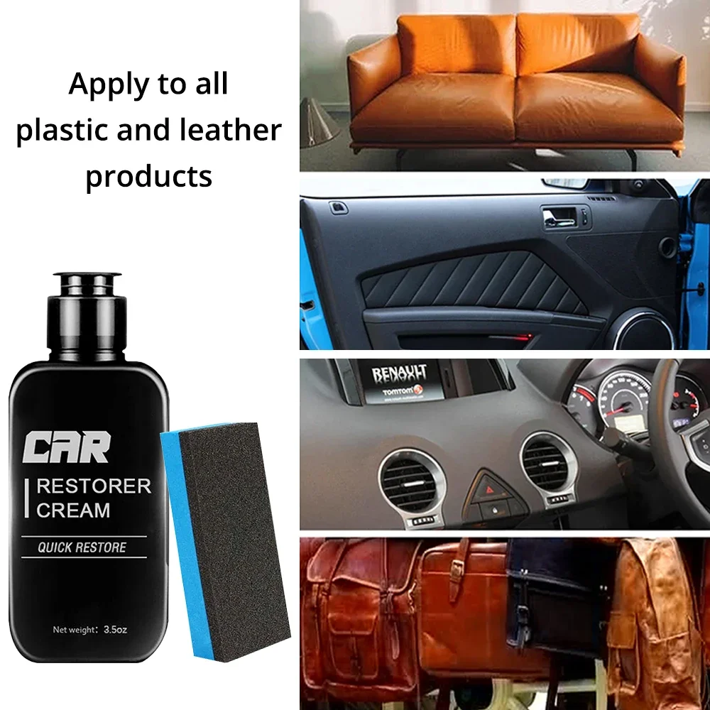 Car Restorer Paste 100ml Auto Plastic Leather Refurbishment Agent