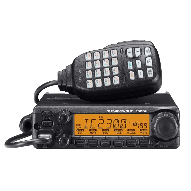 

IC-2300H VHF 136-174MHz Мобильная радиостанция Walkie Talkie Автомобильная радиостанция рация транспортного средства автомобильное двустороннее радио
