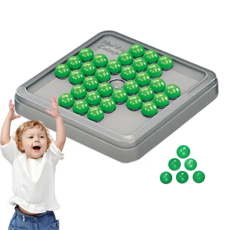 

Дорожные игрушки для детей, портативная игра в солитер Peg, забавная умная шахматная доска для визуальной стимуляции, подарок для детей от 3 лет