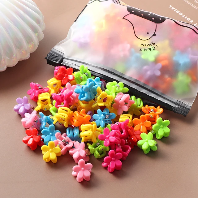 40Pcs Girls Colorful Hair Clips Flower Star Mickey Cute Small Hair Claws Kids Sweet Hairpins Cartoons Fashion Hair Accessories style-40
