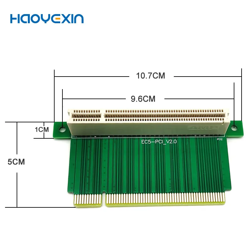 

Переходник HYX PCI «Папа-мама», переходник с углом 90 градусов, 32 бит, для прямолинейных труб, 5 см