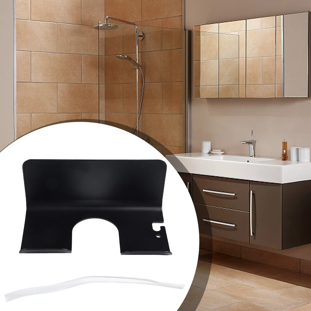 

Black Useful Note Package Contents Bathroom Shelves Load-bearing Anti-corrosion Durable Hair Dryer Straightener
