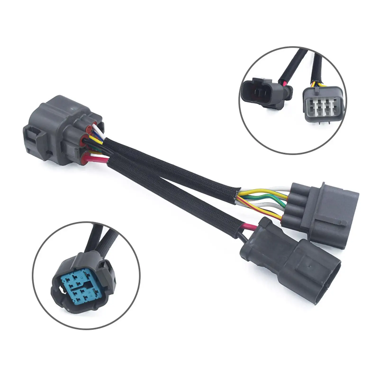 Distributor Jumper Harness Sturdy OBD1 to 10Pin OBD2 Easy Installation Multifunctional Engine Wiring Harness for Vehicle