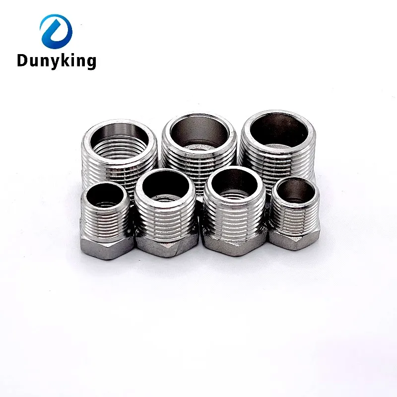 Tonifying Heart Reducer Bushing 1/8" 1/4" 3/8" 1/2" BSP Male/Female Thread SS304 Stainless Steel Pipe Fittings for Water Gas Oil