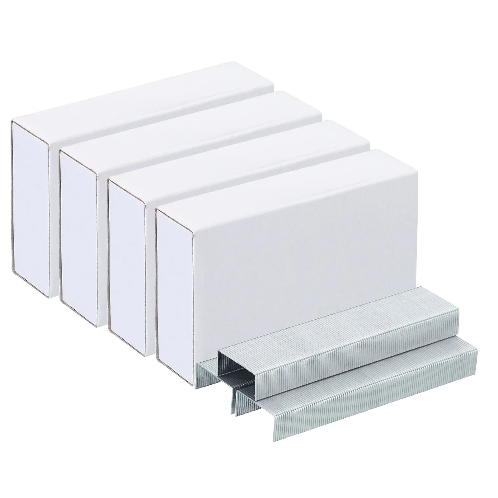 4000Pc/4Pack Silver Tone Metal Staples 26/6 Standard Stapler Staples 1/4Inch Length Paper File Document Binding Supplies