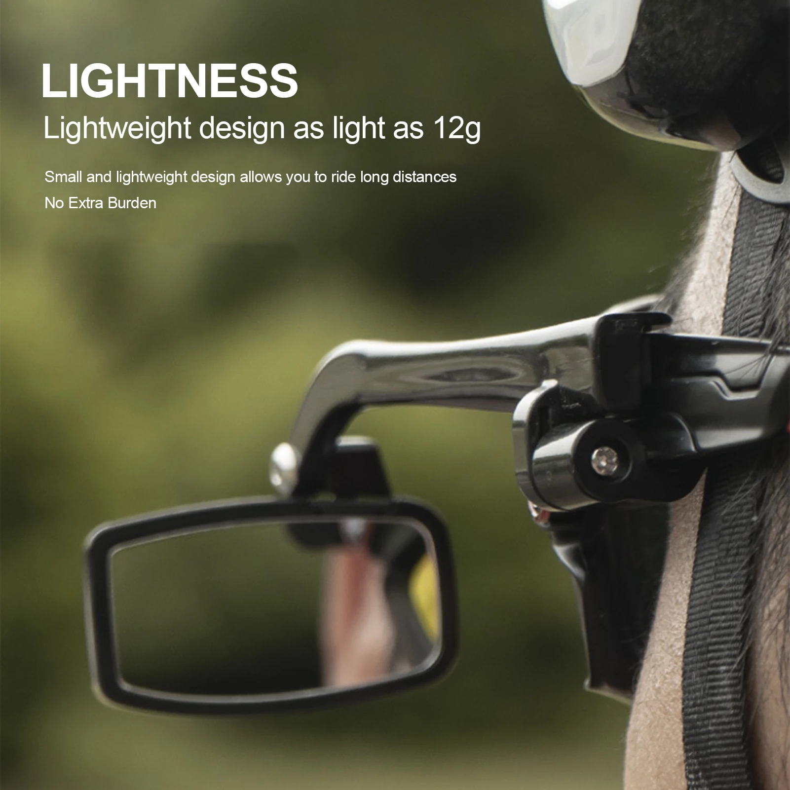 Cycling Glasses Mirror Lightweight Eyeglasses Mounted Mini Rear