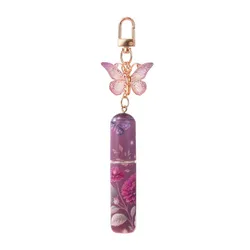 Compact Refillable Perfume Spray Bottle - 5ml Travel - Size Atomizer (Purple)