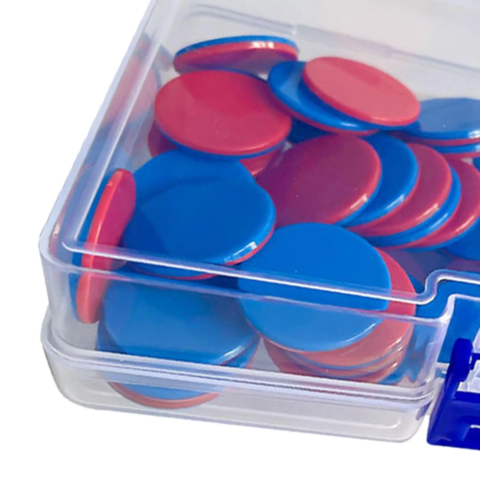Two Color Round Chips 50Pcs Math Manipulatives Math Discs Markers With Storage Box Learning Counters For Game Tokens