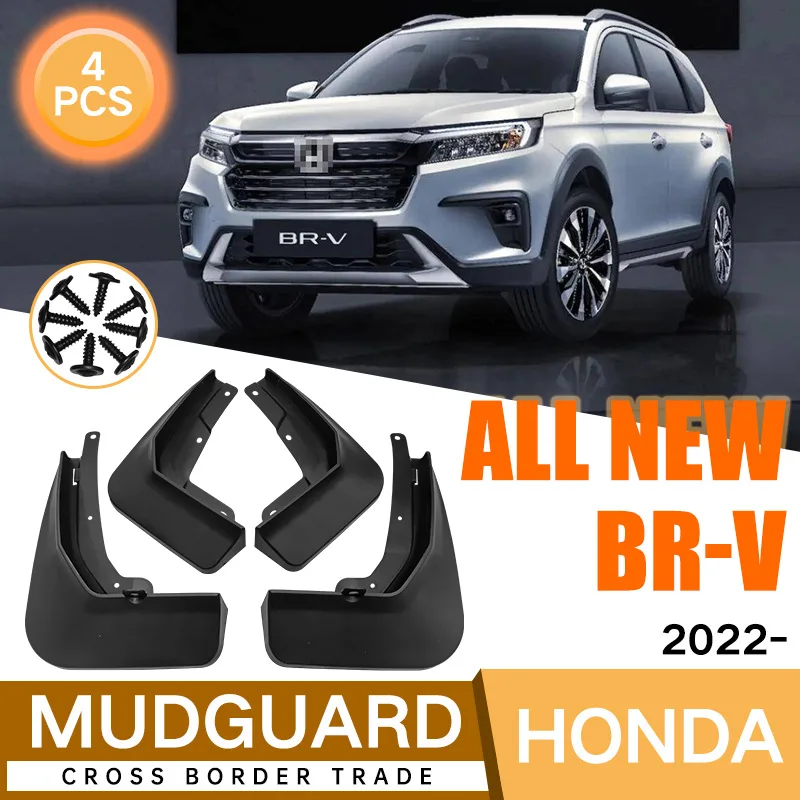 

For Honda ALL NEW BR-V 2022 black car mudguard Reduce dust Resist tire dirt car accessories tools