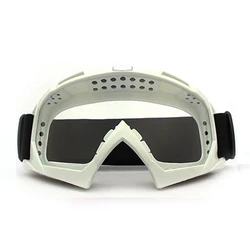 Enhanced Winter Sports Anti - Fog Protective Goggles (Clear - White)