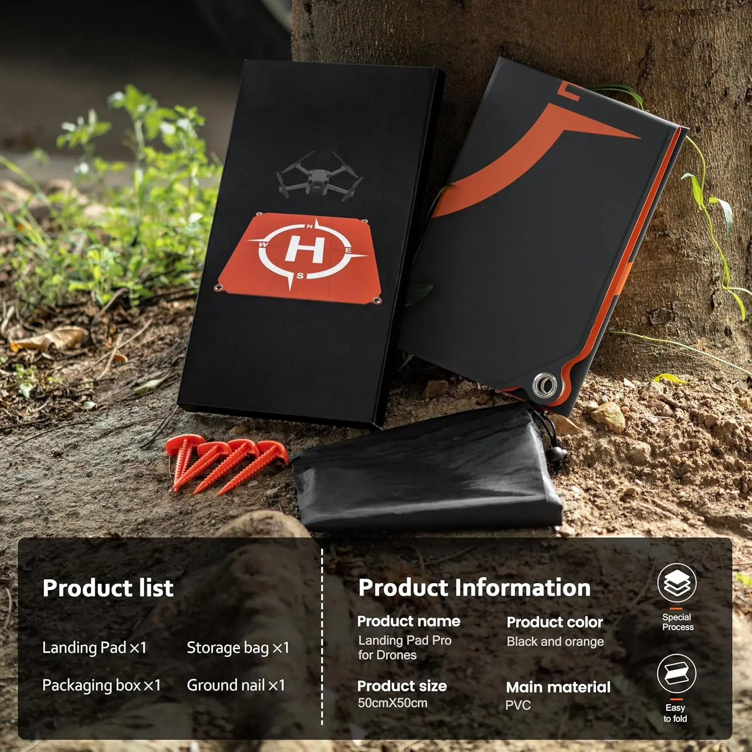 Plateforme d'atterrissage pliable pour drone STARTRC - Universelle