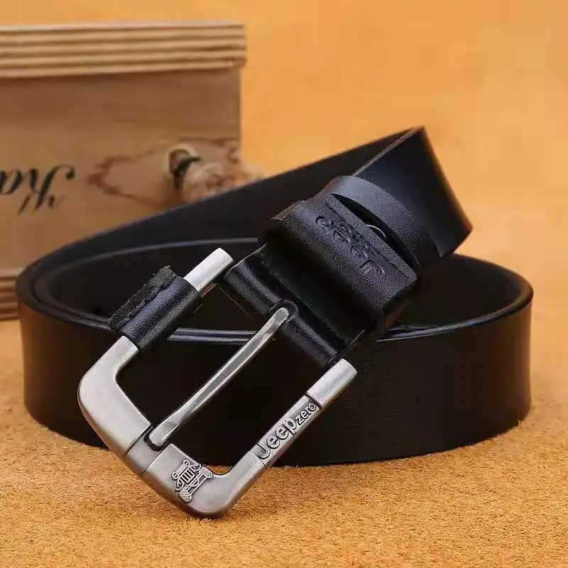 tiger belt High Quality Men Genuine Leather Belt Luxury Designer Pin Buckle Fashion Cowskin Strap Male Business Simple Wild Cowboy Jeans crocodile skin belt Belts