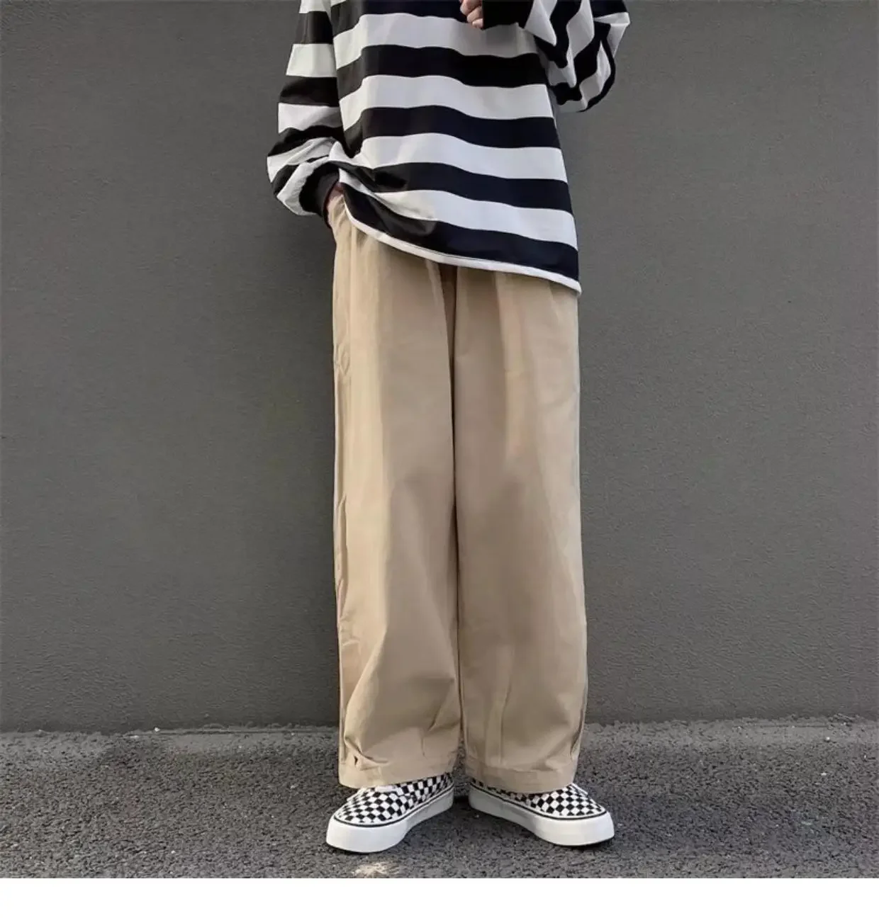 

Men Wide Leg Pants Japan Style Casual Women Cargo Trousers Harajuku Fashion New Baggy Sweatpants High Street Baggy Clothing F27