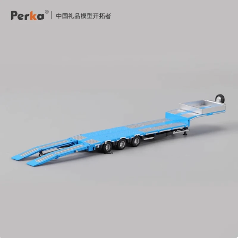Perka 다이캐스트 1:64 플랫베드 컨테이너 중형 트럭 트레일러 합금 시뮬레이션 운송 자동차 모델 컬렉션 기념품 선물 디스플레이