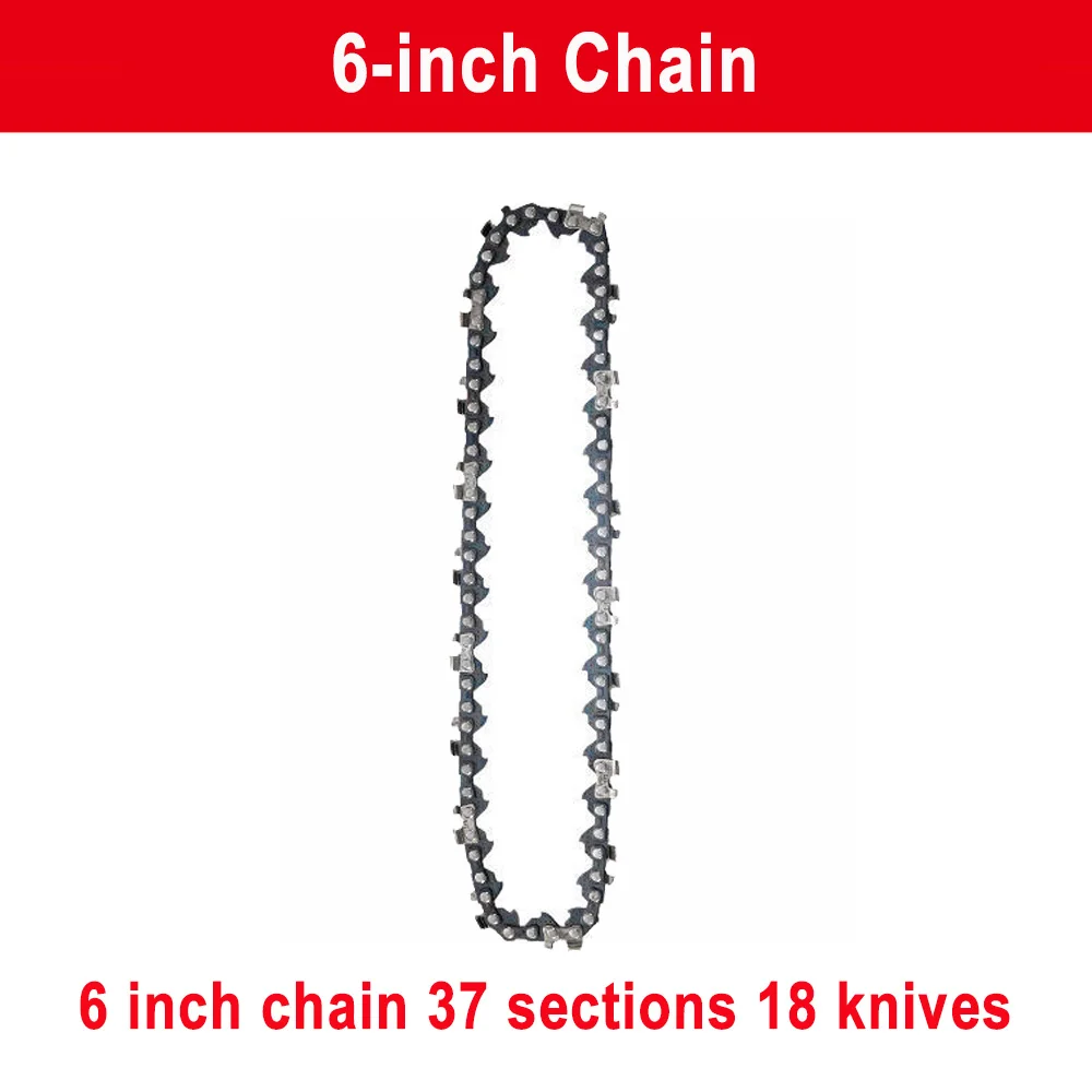 6" Saw Chain for Mini Chainsaw Mini Steel Chainsaw Chains Electric Chainsaws 37 knots 18 knives Chain Replacement Saw Accessory 5