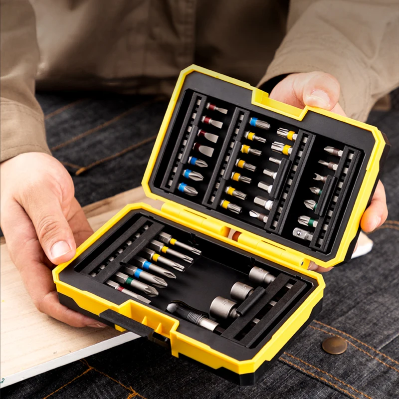 

Deli high quality 39 PCS 45PCS Screwdriver Set Magnetic Bits, Y Type, Hexagon, Pozidriv,Heads Flat And PhillipsScrewdriver Sit