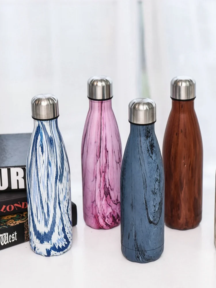 304 스테인레스 스틸 보온병 컵 chaopai 야외 스포츠 물 컵 크리에이티브 콜라 병 사용자 정의 로고