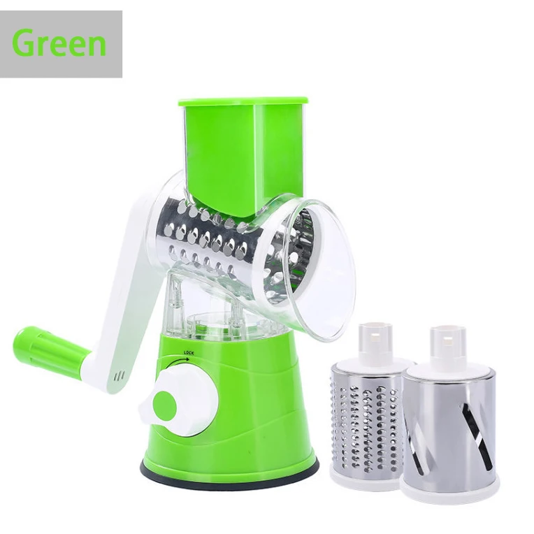 Vegetable Slicer Multi color multifunctional drum type hand cranked vegetable slicer household kitchen potato shred slicer