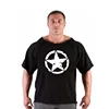 Men's T Shirts Fitness Men Bodybuilding  Shirt Batwing Sleeve Rag shirt Gym Fitness Muscle Running T shirt 4