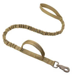 Tactical Adjustable Harness & Leash for Small Pets - Ideal for Training and Walking (Brown Leash)