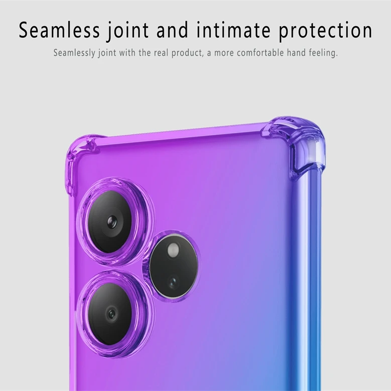 Four-Corners Shockproof Gradient TPU Protective Phone Case