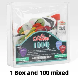 Vibrant Multicolor Premium Plastic Guitar Picks - Set of 24/50/100 Pieces (1 Box and 100 mixed)