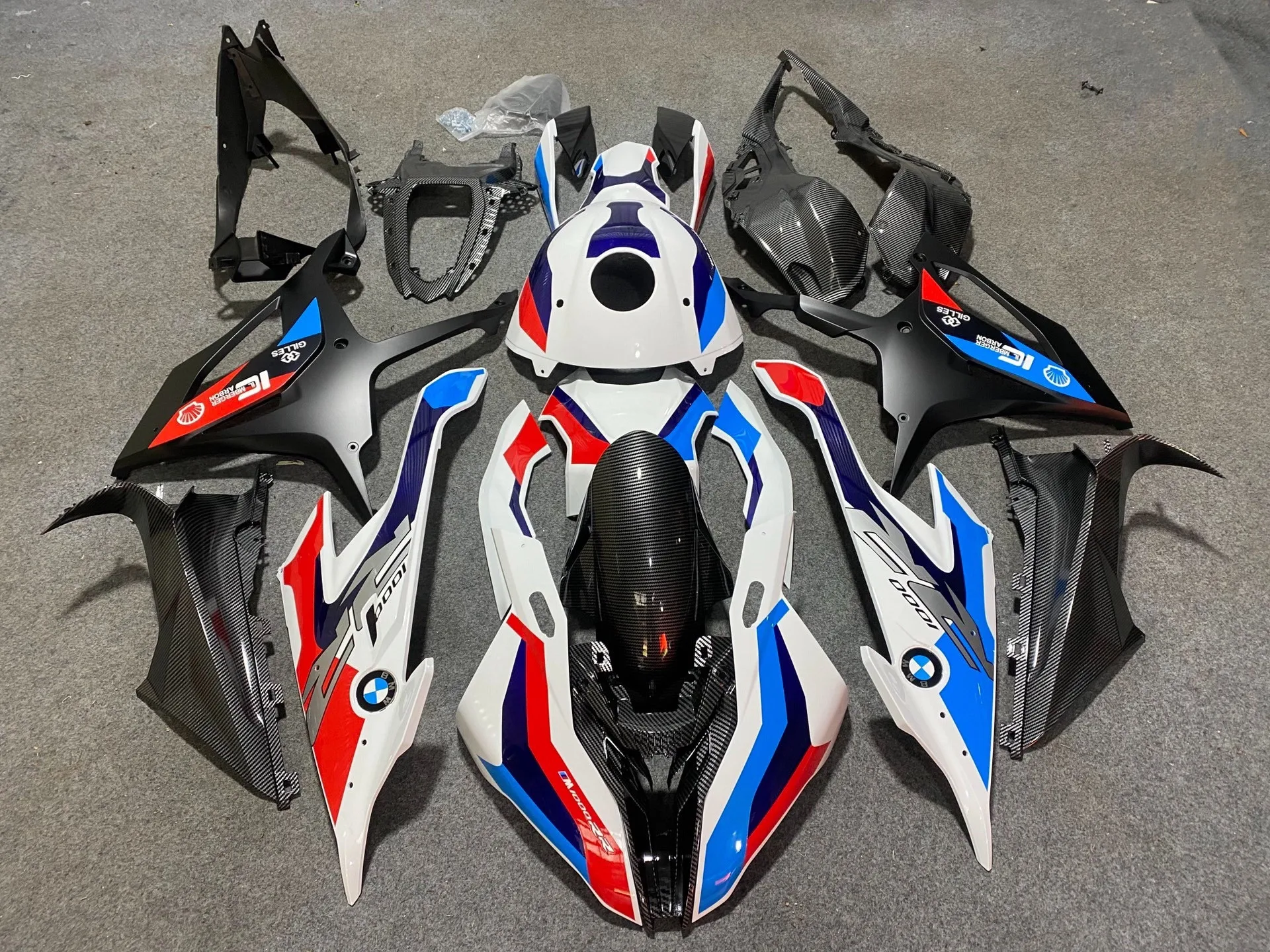 

Motorcycle Fairing kit for S1000RR 19-22 S1000 2019 2020 2021 2022 Fairing Black Blue White Red carbon fiber paint