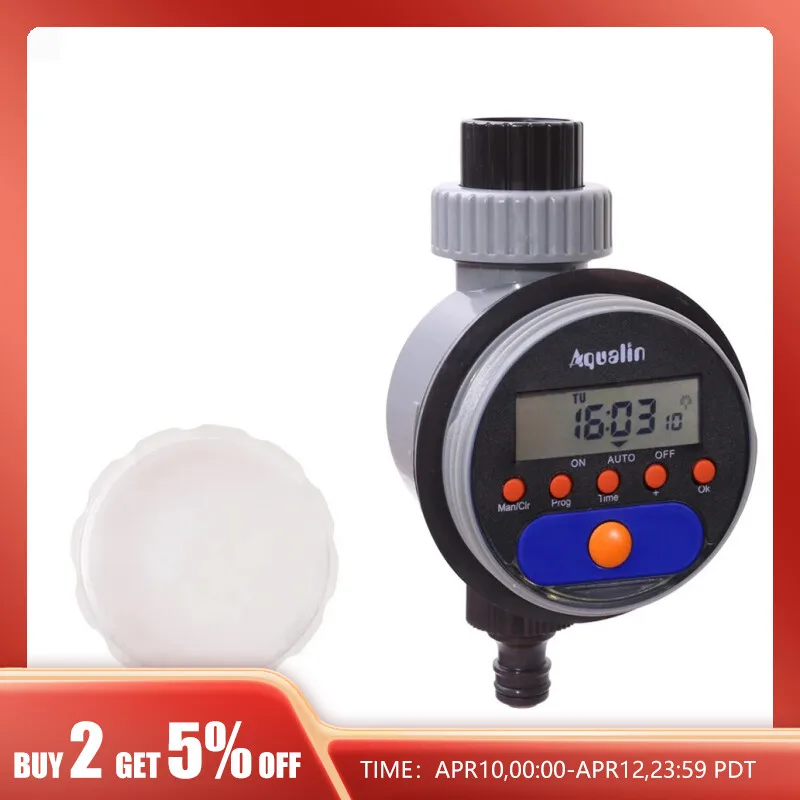 Automatic LCD Display Watering Timer Electronic Home Garden Ball Valve 8 Programs Water Timer For Garden Irrigation