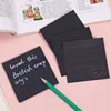 Creative Paper Black Sticky Notes with White Marker Pens Self Adhesive Memo Pad Posted It Notepad for School Office 5