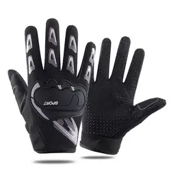 Motorcycle Full Finger Gloves For Men Women Shockproof Non-Slip Tactical Gloves For Outdoor Fitness Cycling Biker Moto Equipment