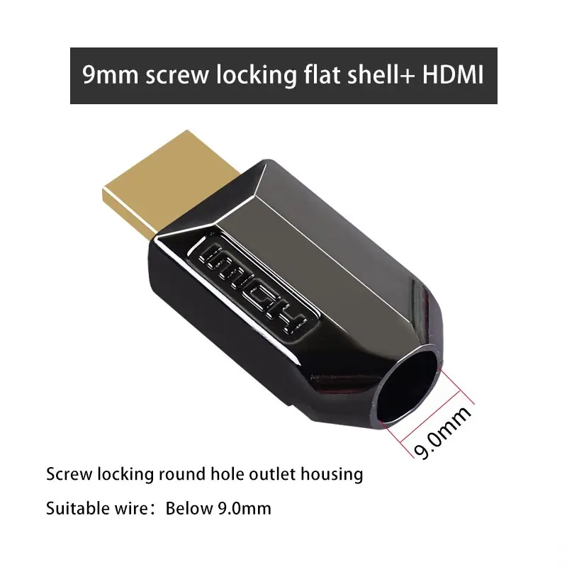 Premium HDMI Connector with Metal Shell - High-Speed, Pure Copper Data Cable