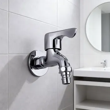 ก๊อกน้ำเดี่ยวสำหรับห้องครัว ห้องน้ำ อ่างล้างหน้า อ่างอาบน้ำ ใช้ภายนอกอาคาร สวน น้ำเย็น 1 ชิ้น 1