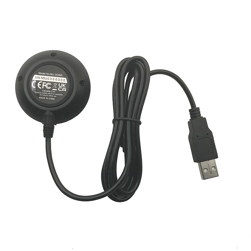 Global sat – câble étanche BU353N5 BU-353N5, récepteur GPS USB avec souris USB G, SiRF magnétique de remplacement, BU353S4 BU-353S4, 5 pièces/lot