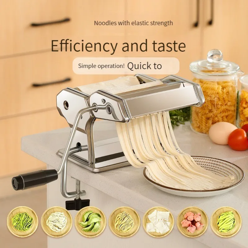 Household Manual Noodle Maker Stainless Steel Fresh Pasta Machine Small  Noodle Press Pasta Roller Machine Kitchen Tools - AliExpress