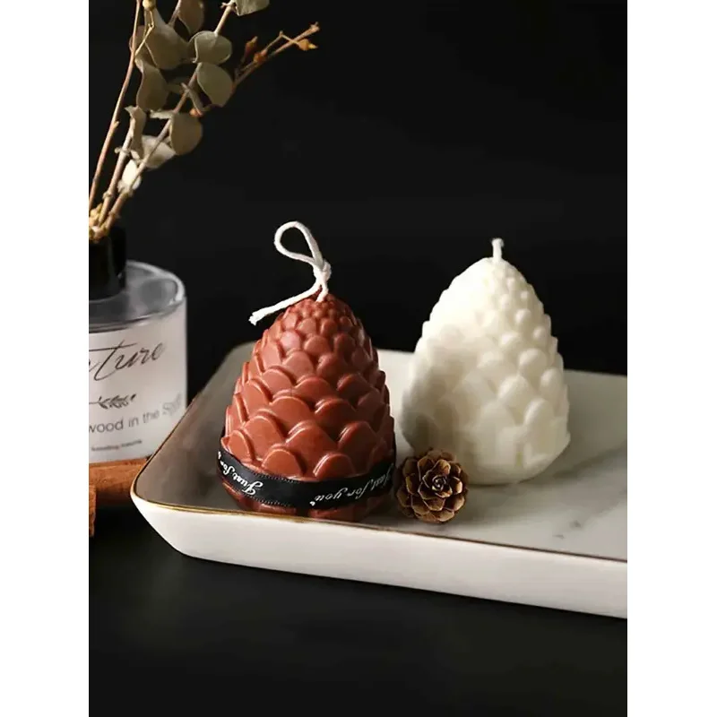 Silicone Mold for DIY 3D Pine Cone Candle and Wax Crafts