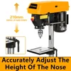 WORKSITE Customized 8" Drill Press 5 speed Solid Steel Industry Level Mini 350W Stand Benchtop Drill Press 4