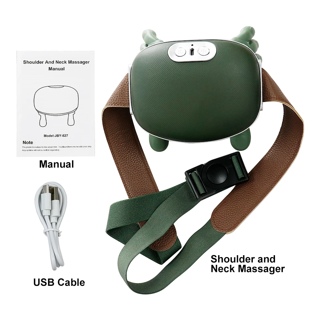 Bionische Schulter- und Nackenmassage mit Knetfunktion, wiederaufladbarem Akupressur-Massagegerät für Trapezmuskeln._voghion.com