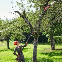 8inch Brushless Telescopic Pole Electric Chainsaw High Branch Height Cordless Garden Tree Pruning Tool For Makita 18V Battery 2
