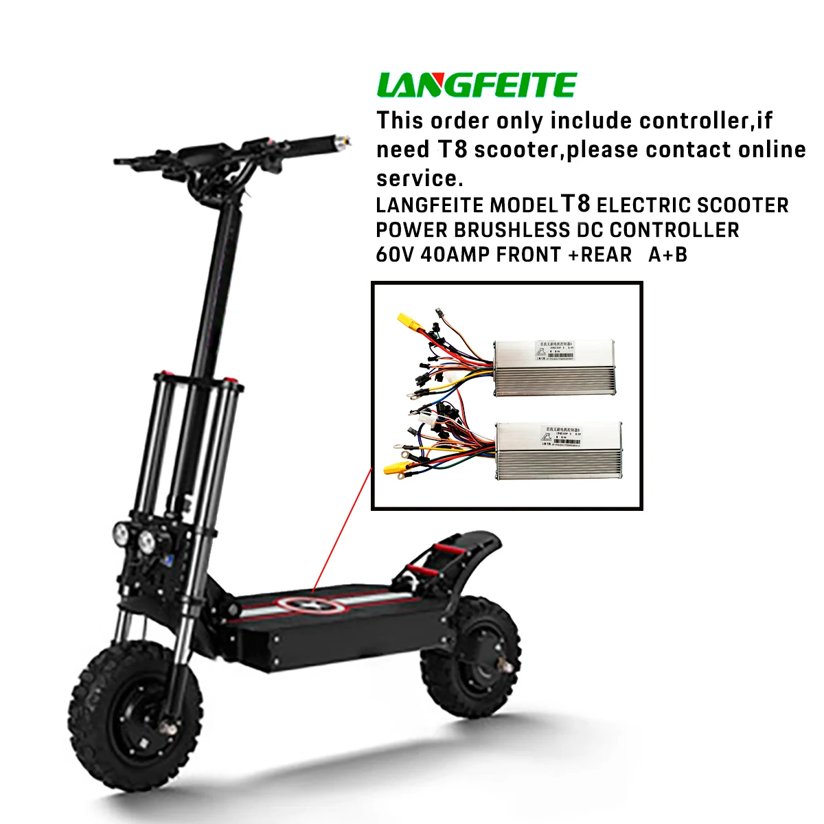 Dual Motor Controller E Scooter Langfeite Scooter Accessories