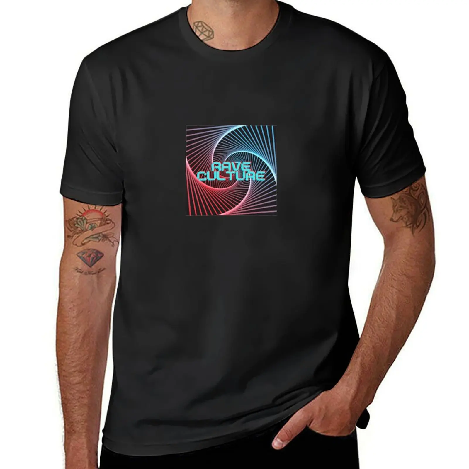 Rave culture T-shirt blanks Aesthetic clothing customs quick drying men t shirts
